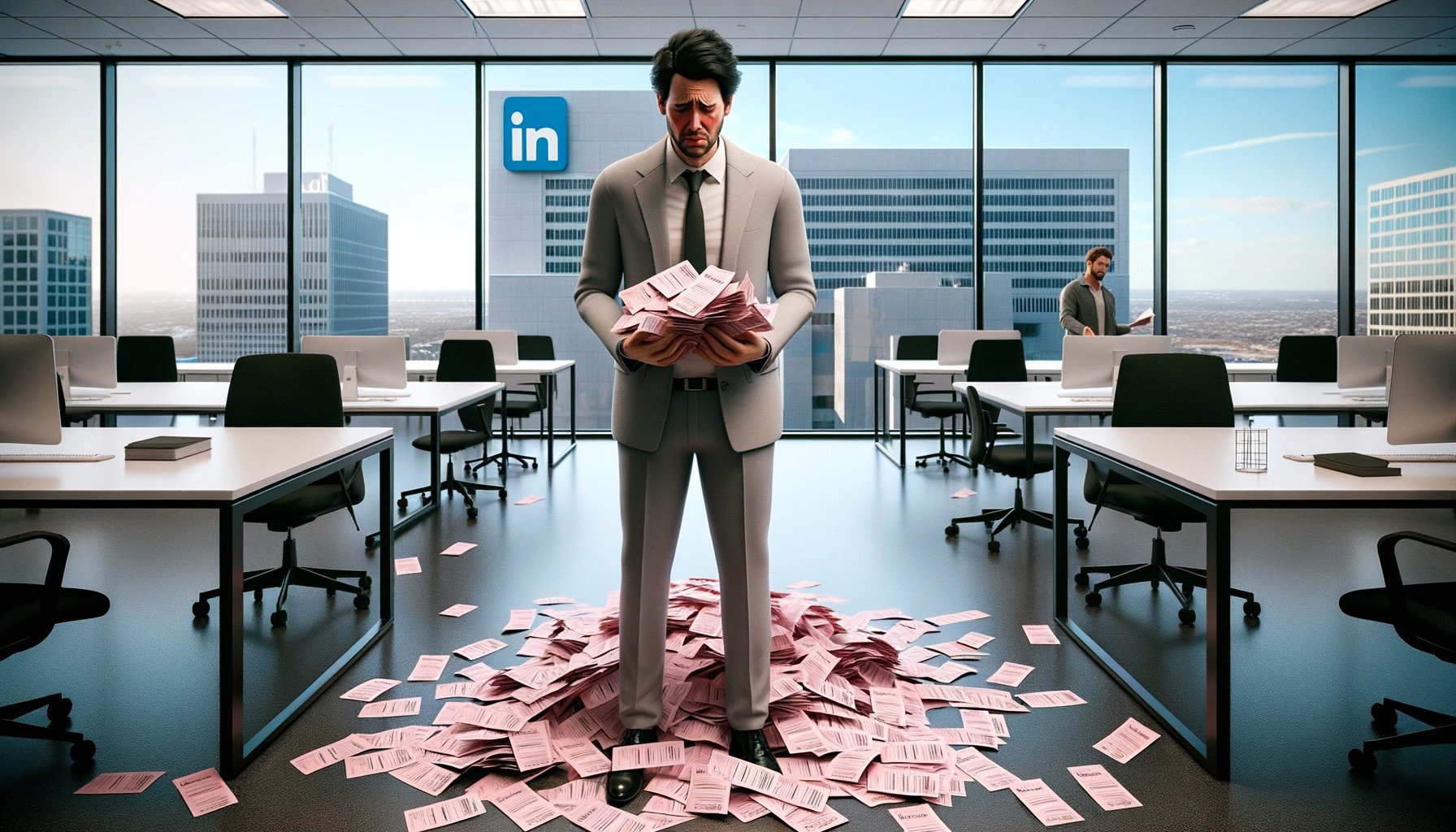 LinkedIn executive with nobody left to layoff